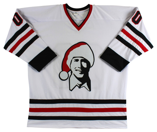 Clark Griswold Christmas Vacation Hockey Jersey White - ShopperBoard