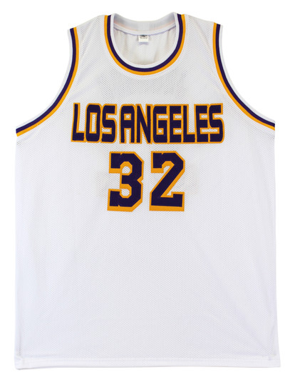 Magic Johnson Signed Custom Yellow Jersey — Elite Ink