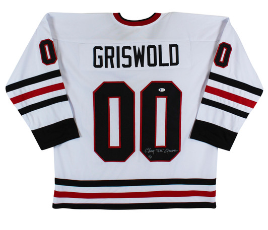 Chevy Chase Christmas Vacation Signed Navy Blue Griswold Jersey Bas  Witnessed Auction