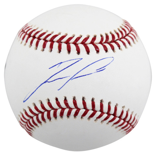 Atlanta Braves Ronald Acuna Jr. Autographed White Majestic Authentic C — RSA
