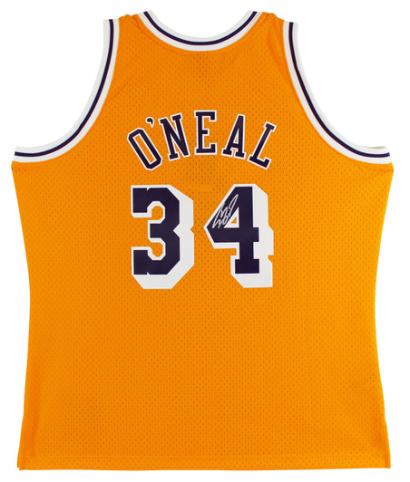 Shaquille O'Neal Los Angeles Lakers Signed HWC Mitchell & Ness Jersey Shaq  PSA