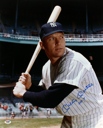 Mickey Mantle Autographed Framed 16x20 Photo New York Yankees Auto