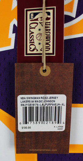 Magic Johnson Signed Lakers Purple Mitchell & Ness HWC Swingman Jsy-Be –  Super Sports Center