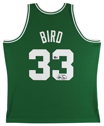 Celtics Larry Bird Authentic Signed Black M&N HWC Swingman Jersey BAS  Witnessed