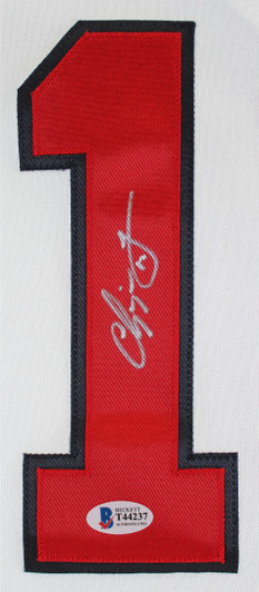 Braves Freddie Freeman Signed White Nike Jersey w/ 2021 World Series Patch  JSA