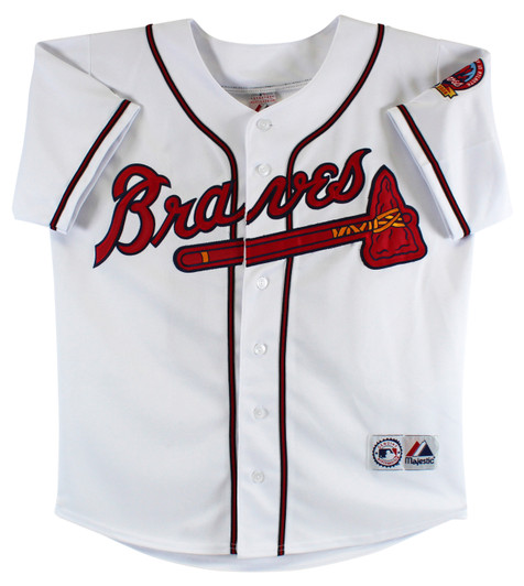 Atlanta Braves Freddie Freeman Autographed White Nike Jersey Size L Beckett  BAS QR Stock #200901