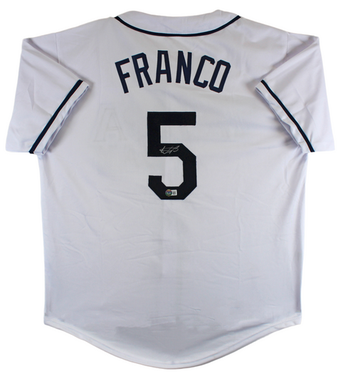 Wander Franco Tampa Bay Rays Signed Authentic Nike Gray Jersey USA