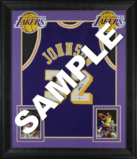 Press Pass Collectibles Giannis Antetokounmpo Signed White Pro Style Framed Jersey BAS Witnessed