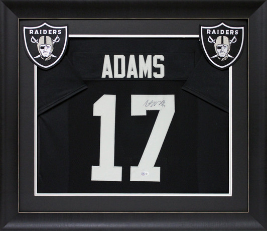 Raiders Davante Adams Signed Black Nike Jersey BAS Witnessed