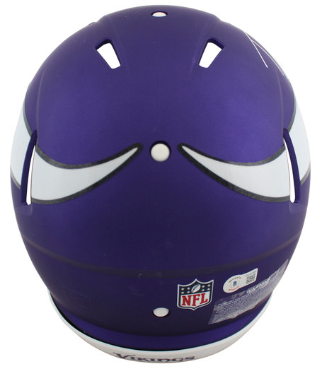 Randy Moss New England Patriots Signed Riddell AMP Mini Helmet BAS