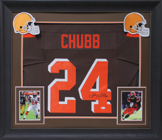 Nick Chubb Cleveland Browns Autographed Game-Used #24 White Jersey vs.  Houston Texans on December 4, 2022 with GU 12-4-22 VS. HOU Inscription
