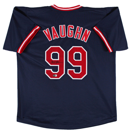 Charlie Sheen Vaughn Autographed Cleveland Indians Custom Baseball Jersey -  BAS COA