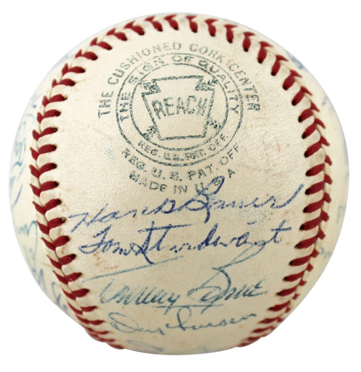 Yankees Yogi Berra Signed Thumbprint Baseball LE #'d/200 w/ Display Case BAS