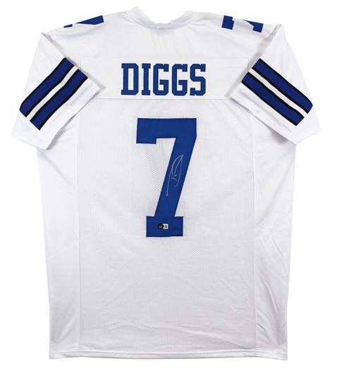 Stefon Diggs Autographed Blue Pro Style Jersey- Beckett W *Black
