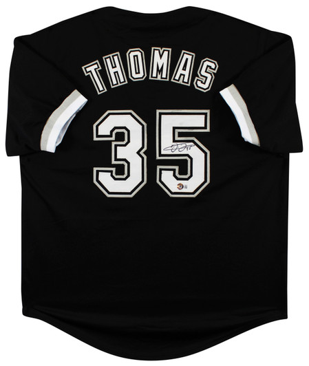 Frank Thomas Autographed Chicago White Sox Custom Black Baseball Jersey -  BAS COA