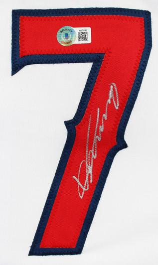 Press Pass Collectibles John Smoltz Authentic Signed White Pro Style Jersey Autographed BAS Witnessed