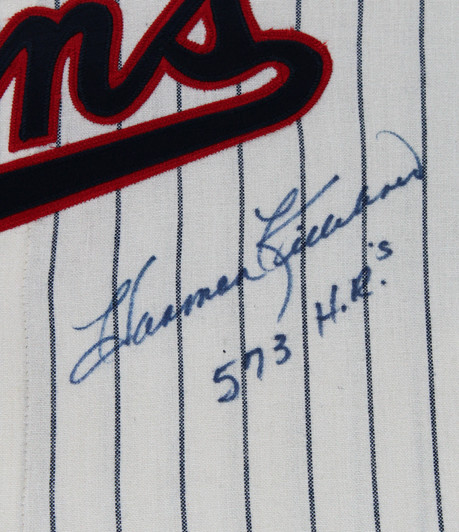 Twins Harmon Killebrew 573 HR's Signed CC Mitchell & Ness Jersey BAS  #BD20025