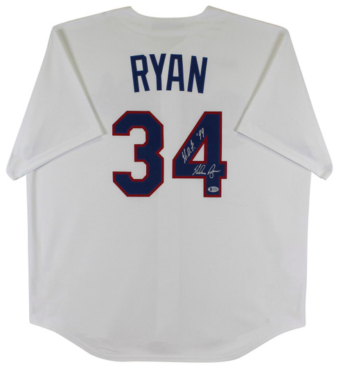 Nolan Ryan Signed Astros Jersey with (4) Career Stat Inscriptions