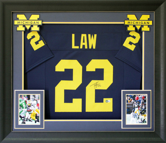 Press Pass Collectibles Michael Irvin Authentic Signed Navy Blue Pro Style Framed Jersey BAS Witnessed