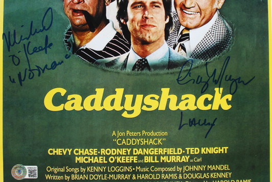 Chevy Chase, Cindy Morgan, O'keefe, Barmon Signed Caddyshack Golf Flag –  MVP Authentics