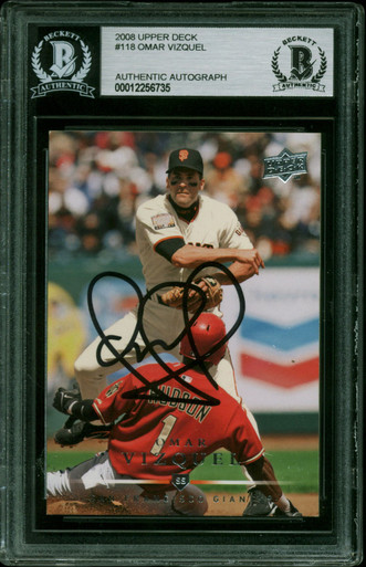 Omar Vizquel San Francisco Giants Autographed 8x10 Photo