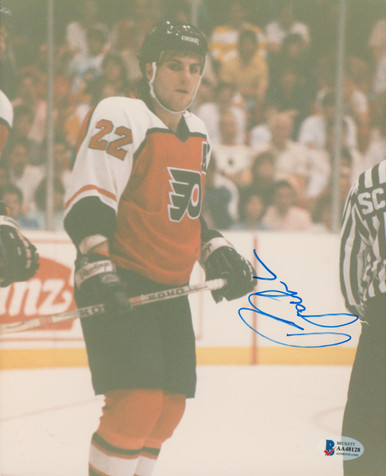 Rick Tocchet Philadelphia Flyers Black CCM Game Used Stick - Autographed