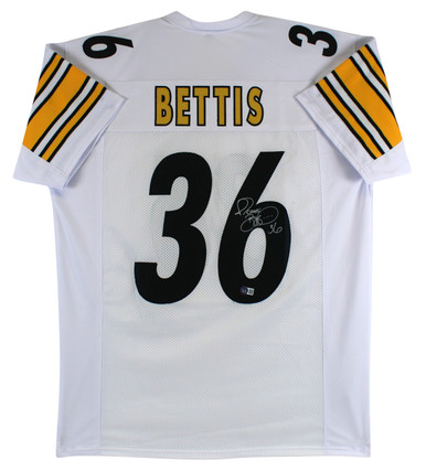 Jerome Bettis Autographed Signed Authentic Black Framed Pro Style Jersey  Beckett