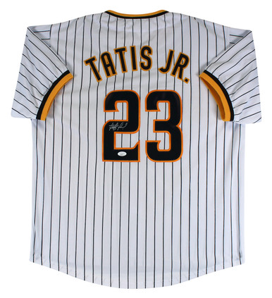 Press Pass Collectibles Padres Fernando Tatis Jr. Authentic Signed Brown Nike Jersey Autographed BAS