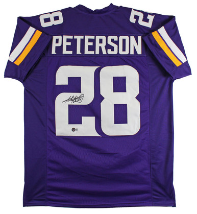 Adrian Peterson Minnesota Vikings Signed Purple Pro Style Jersey *Blac —  Ultimate Autographs