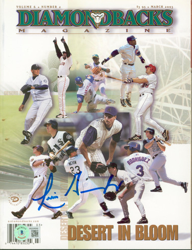 LUIS GONZALEZ SIGNED AUTO'D 8X10 PHOTO AZ DIAMONDBACKS 2001