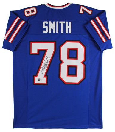 Bruce Smith Autographed and Framed White Buffalo Bills Jersey