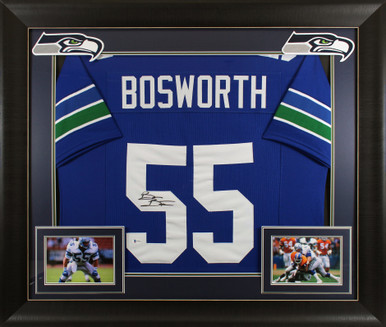 Brian Bosworth Signed Framed Jersey Beckett BAS Autographed Oklahoma S