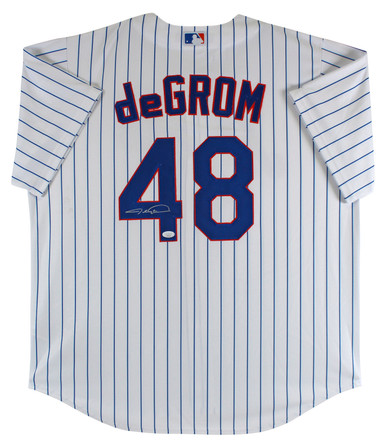 Jacob DeGrom New York Mets Autographed White Majestic Authentic Jersey with  Multiple Inscriptions - Limited Edition of 18