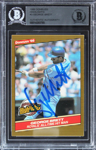 Royals George Brett Authentic Signed 1987 Donruss All-Stars #27