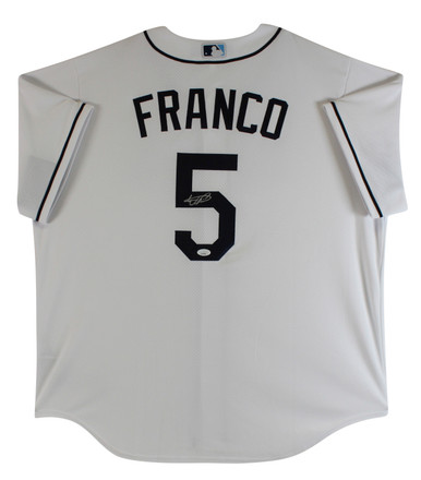 Wander Franco Tampa Bay Rays Signed Authentic Nike White Jersey USA SM –  Diamond Legends Online