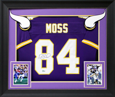 Randy Moss Minnesota Vikings Signed Autographed Purple Custom Jersey –