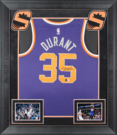 Press Pass Collectibles Suns Devin Booker Authentic Signed Purple Nike Swingman Framed Jersey BAS