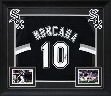 Yoan Moncada Hand Signed Chicago Whitesox Jersey BAS Beckett Cert