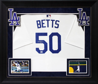 Dodgers Clayton Kershaw Authentic Signed White Majestic Framed Jersey JSA