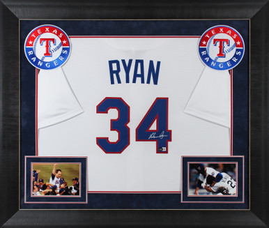 Nolan Ryan Signed Texas Rangers Nike Authentic Cool Base White