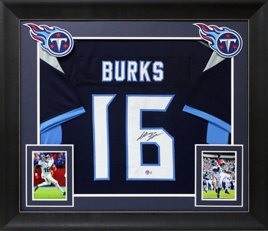 Autographed/Signed Treylon Burks Tennessee Light Blue Jersey Beckett BAS COA