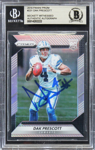 Dak Prescott Autograph Signed 2020 Panini Card Cowboys 