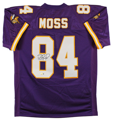 Randy Moss Autographed Minnesota Vikings Mitchell & Ness Football Jersey -  BAS