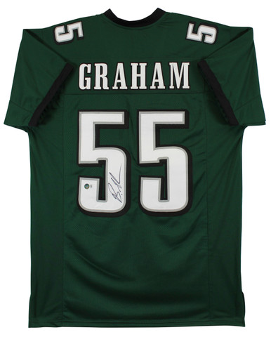 Brandon Graham Authentic Signed White Pro Style Jersey JSA Witness