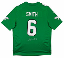 Eagles DeVonta Smith Authentic Signed Kelly Green Nike Game Jersey Fanatics