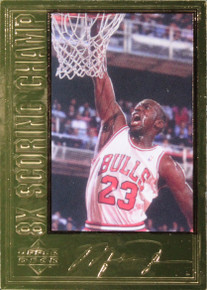 1996 Upper Deck Michael Jordan CC #MJ11 #2110/10000 22 Kt Gold Card Un-signed