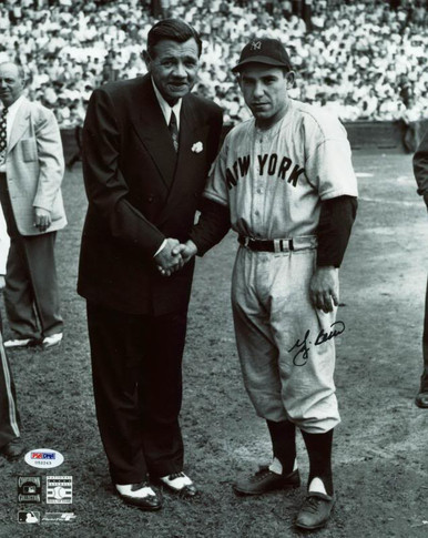 Signed Berra Photo Presented to Prez