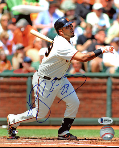 Giants Aaron Rowand Authentic Signed 8x10 Photo Autographed BAS #T43310