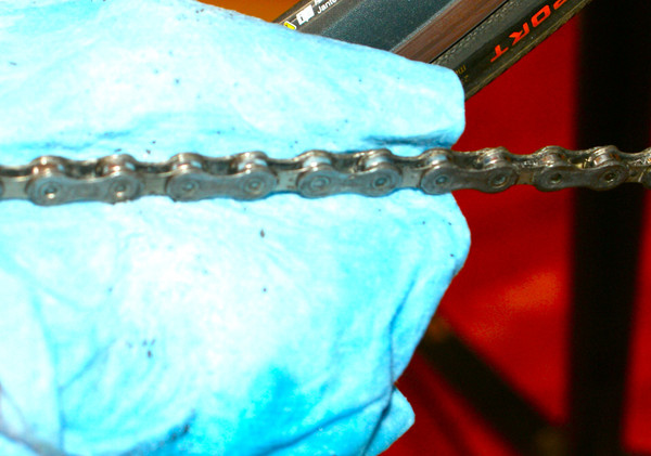 Clean the chain-the cleaner the better!