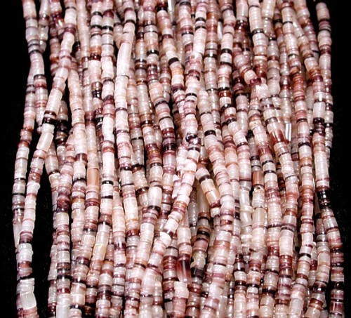 Natural Hammer Shell Beads 24 Inch Strand
